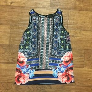Cynthia Rowley Floral Flowy Tank Top
